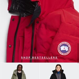 Canada Goose Women's Vibrant Red Puffer Jacket